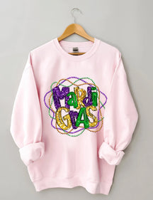 Mardi Gras Long Sleeve Sweatshirt