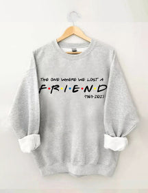FRIENDS FONT WITH DOTS Printed Sweatshirt