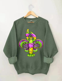 Mardi Gras Crayfish Lily Sweatshirt