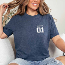 Front Back Name and Number Personalized Sport T-shirt