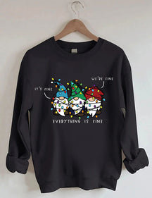 It’s Fine We’re Fine Everything Is Fine Christmas Sweatshirt