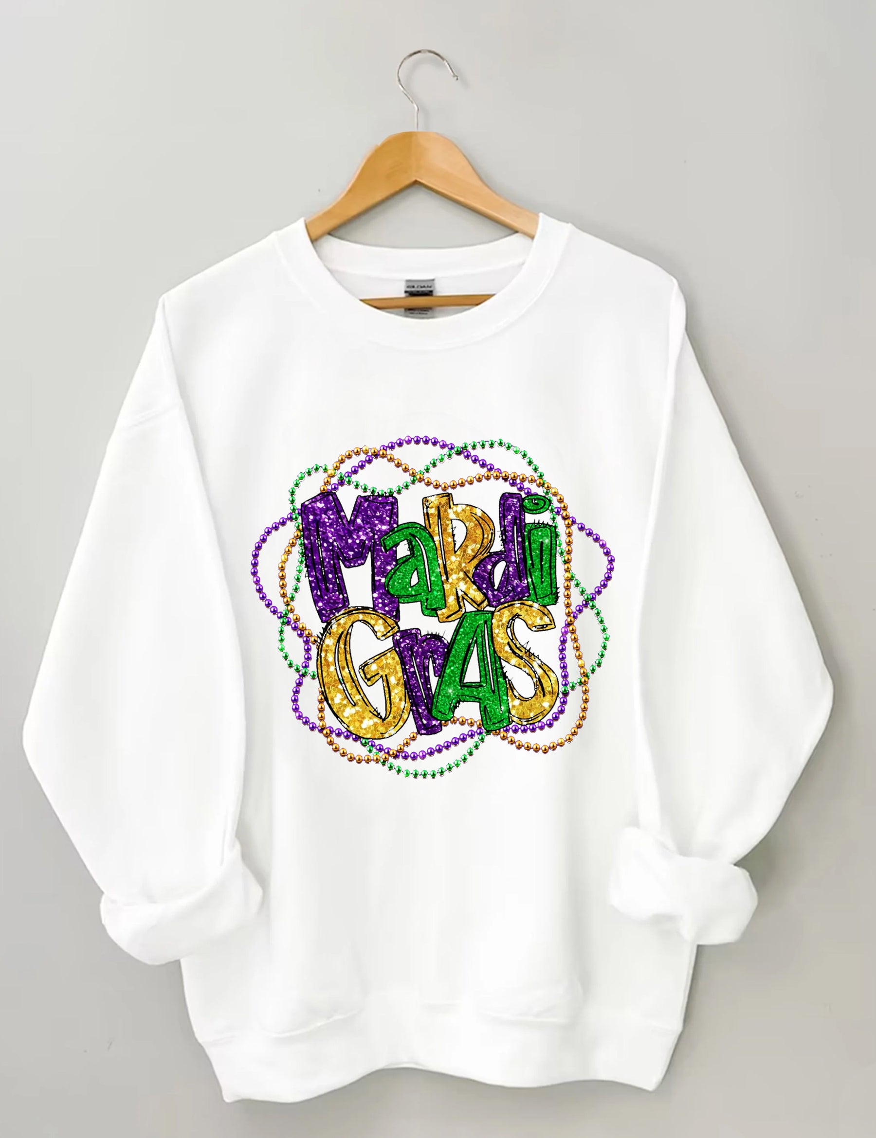 Mardi Gras Long Sleeve Sweatshirt