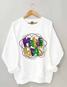 Mardi Gras Long Sleeve Sweatshirt