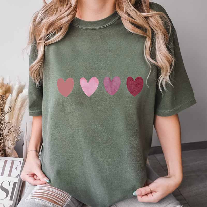 Comfort Colors Water Color Heart T-Shirt
