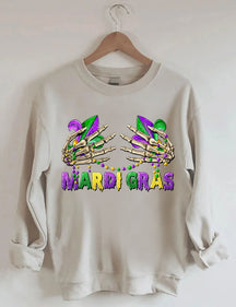 Carnival Skeleton Hand Sweatshirt