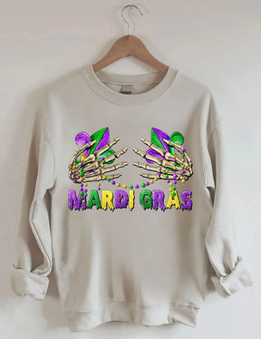 Carnival Skeleton Hand Sweatshirt