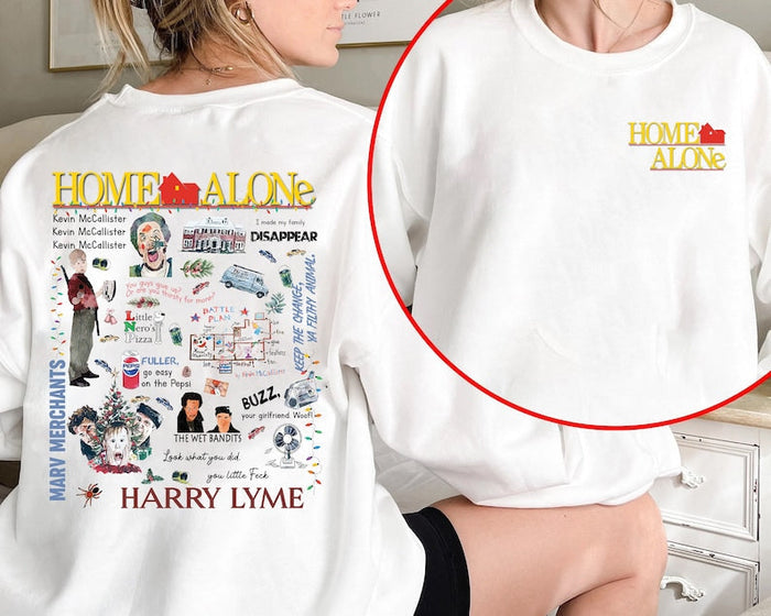 The Home Alone Double Sided Printing Christmas Sweatshirt