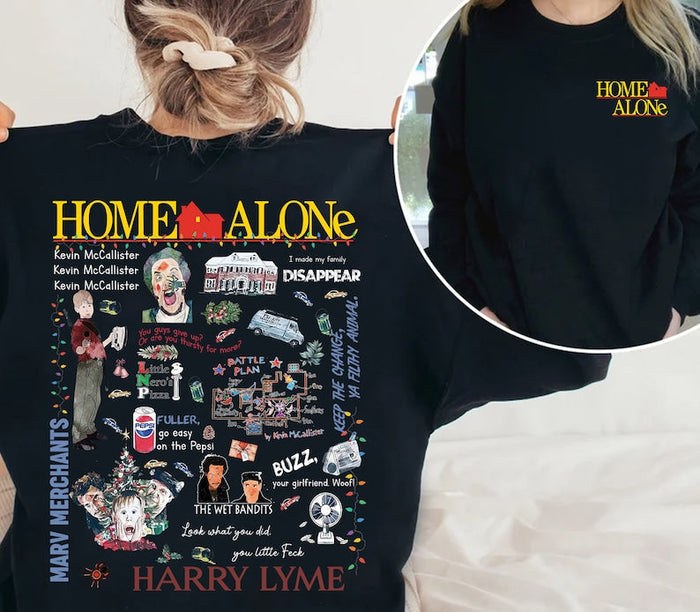 The Home Alone Double Sided Printing Christmas Sweatshirt
