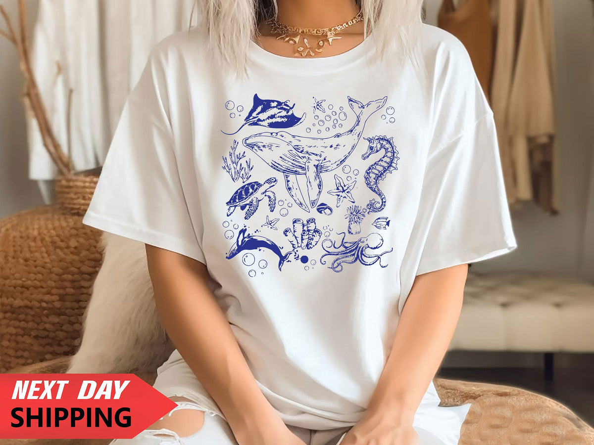 Sea Life Vintage T- Shirt