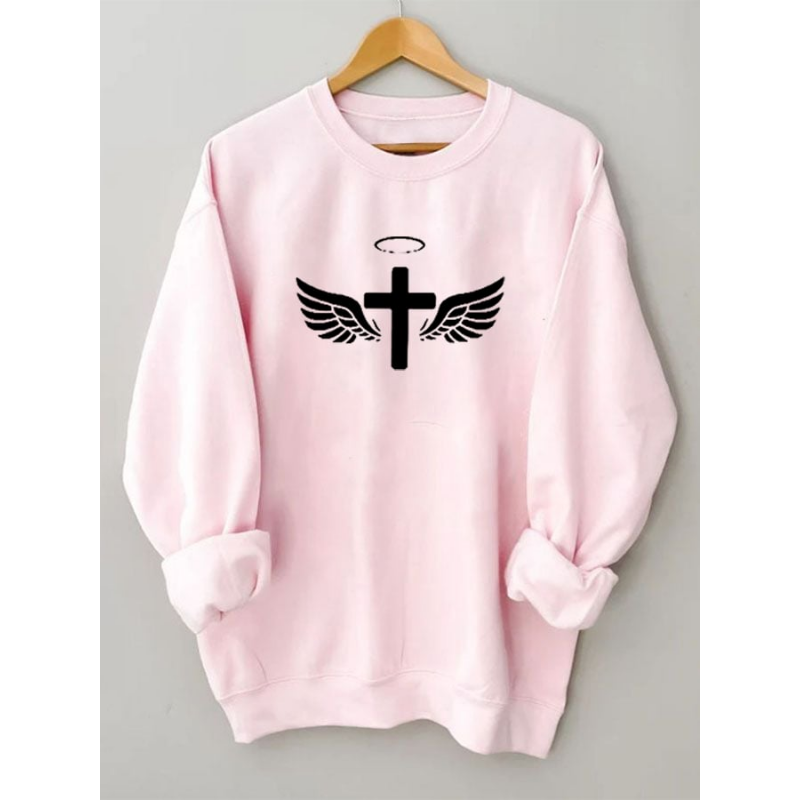 Women's Jesus Has My Back Casual Sweatshirt