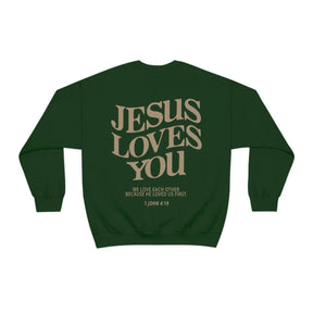 Jesus Loves You Crew Neck Sweatshirt