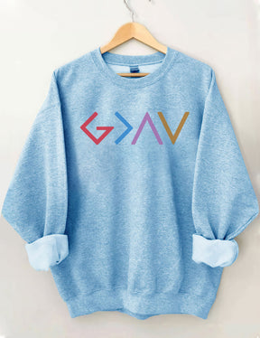 Double side God Is Greater Than The Highs And Lows Sweatshirt