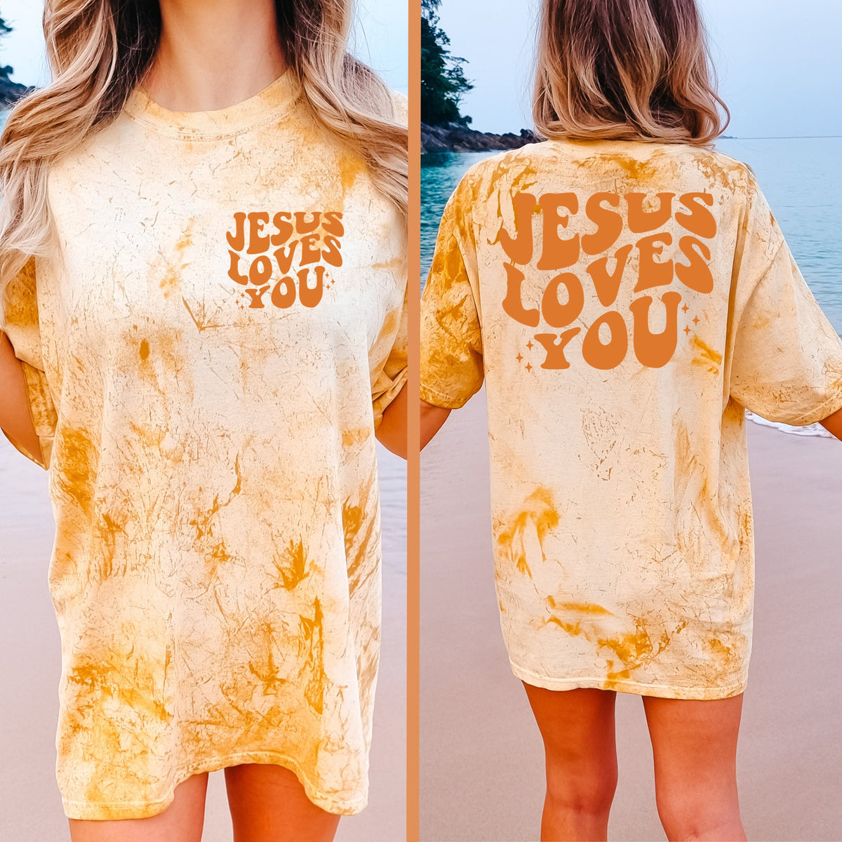 Jesus Loves You Comfort Colors Blast Tees