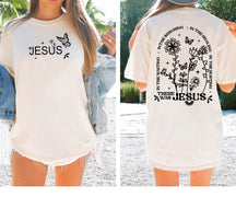 Jesus Wildflowers Comfort Color Shirts