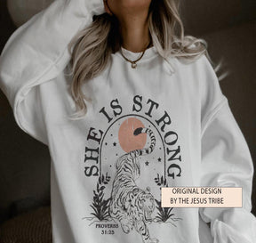 She Is Strong Christian Sweatshirt