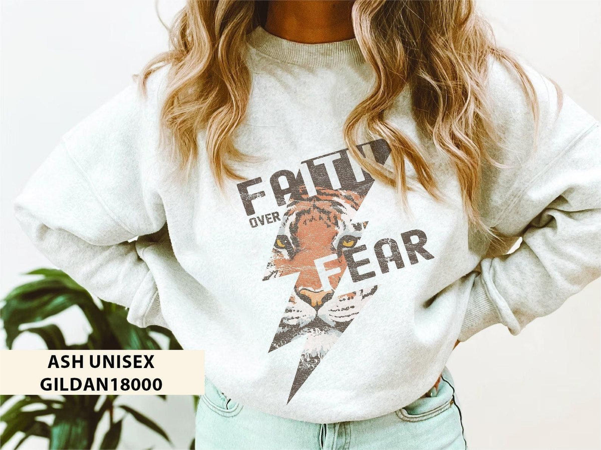 Faith Over Fear Christian Sweatshirt
