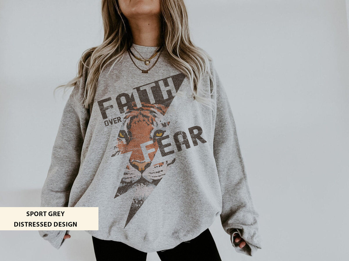 Faith Over Fear Christian Sweatshirt