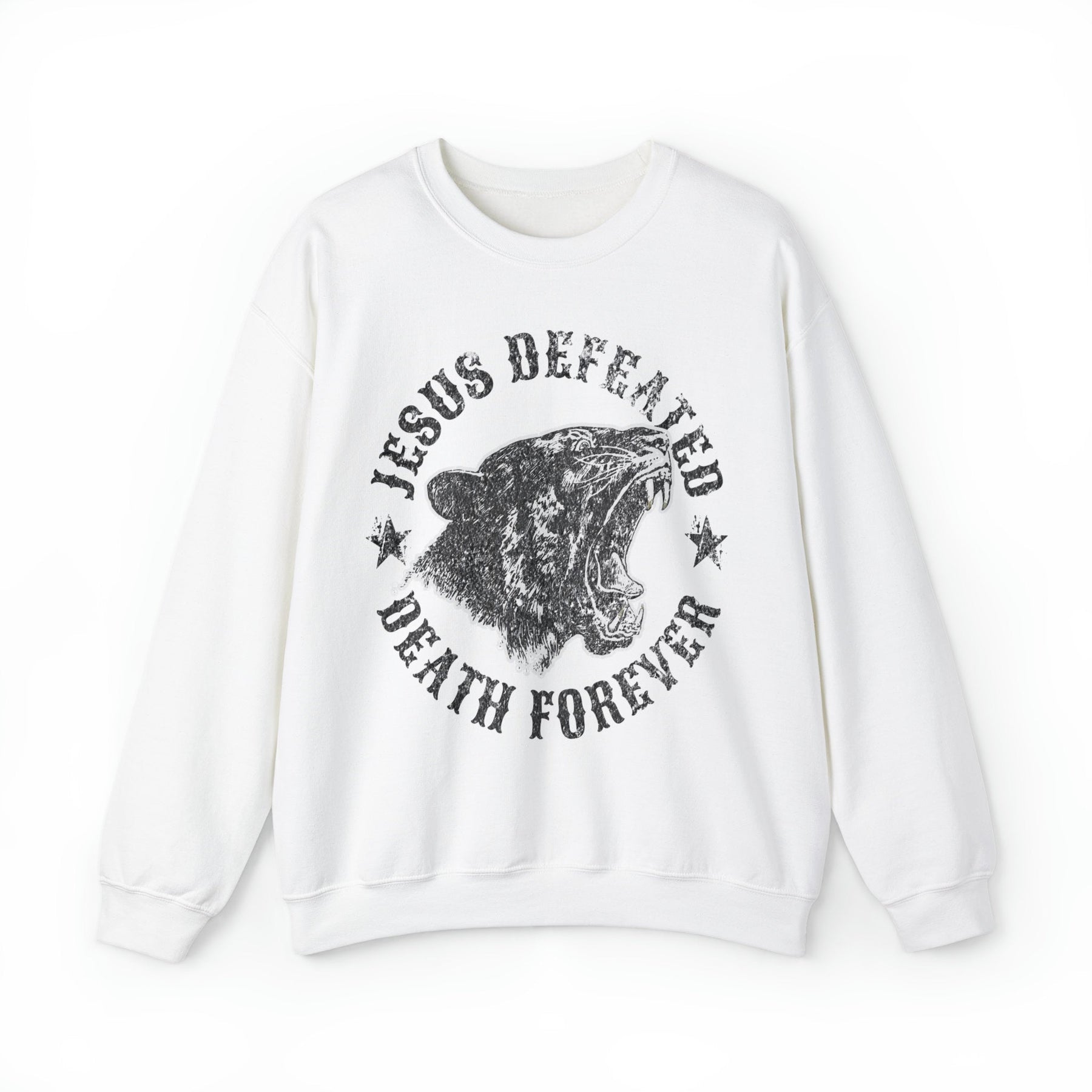 Jesus Defeated Death Forever Christian Sweatshirt