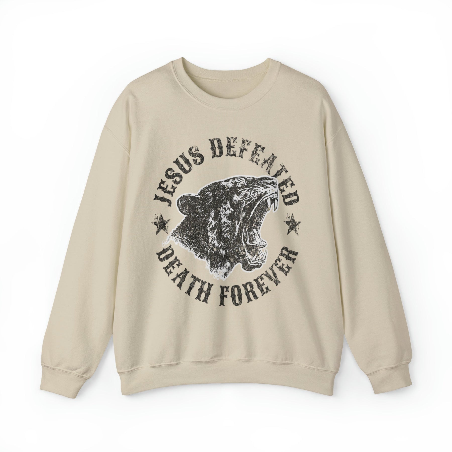 Jesus Defeated Death Forever Christian Sweatshirt