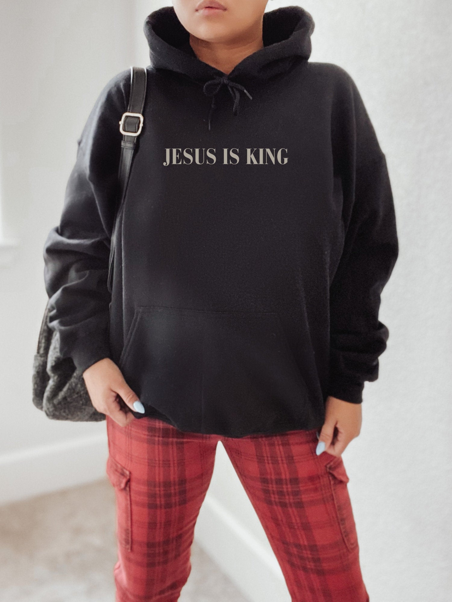 Double sided print Jesus is king hoodie
