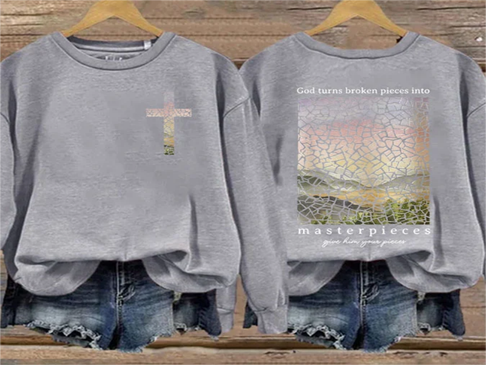 Religious Gift Jesus Crew Neck Sweatshirt