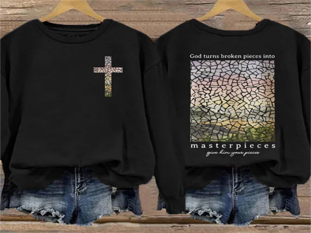 Religious Gift Jesus Crew Neck Sweatshirt