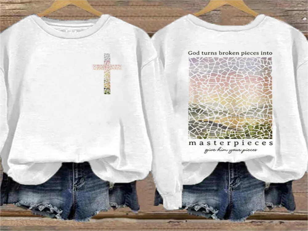 Religious Gift Jesus Crew Neck Sweatshirt