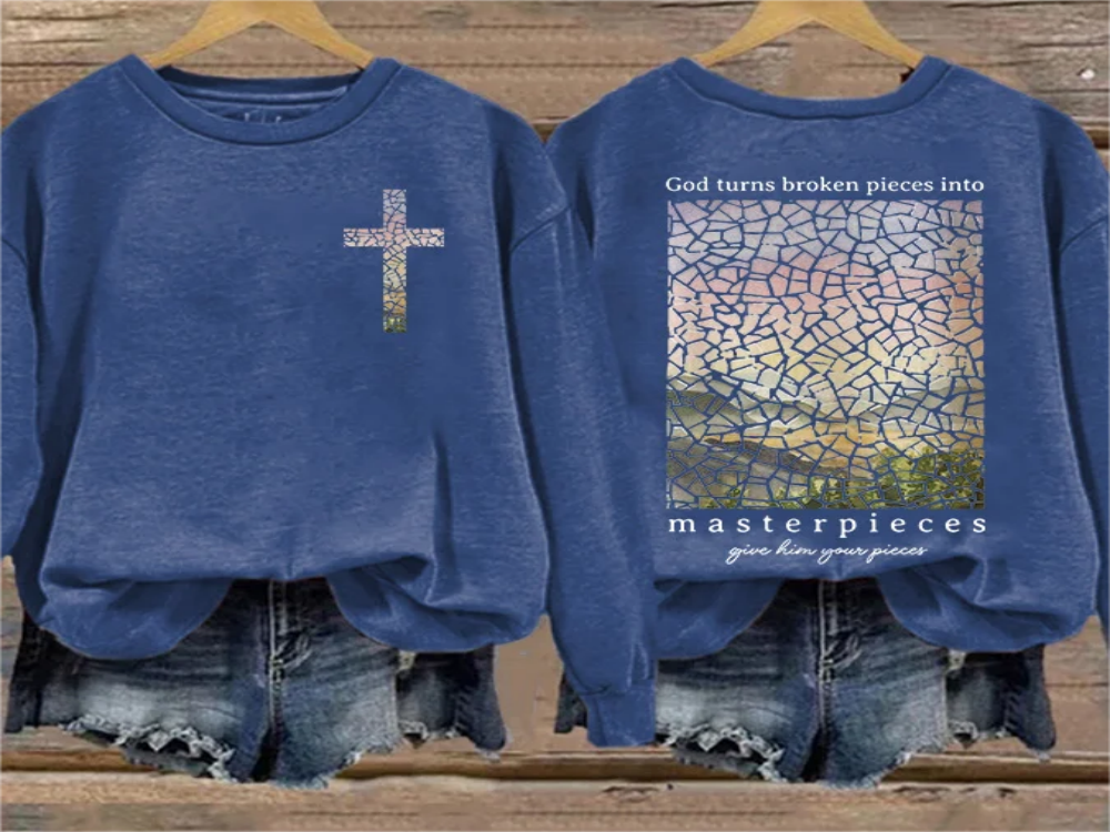 Religious Gift Jesus Crew Neck Sweatshirt