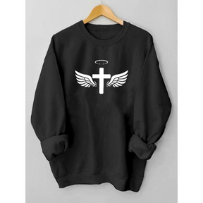 Women's Jesus Has My Back Casual Sweatshirt