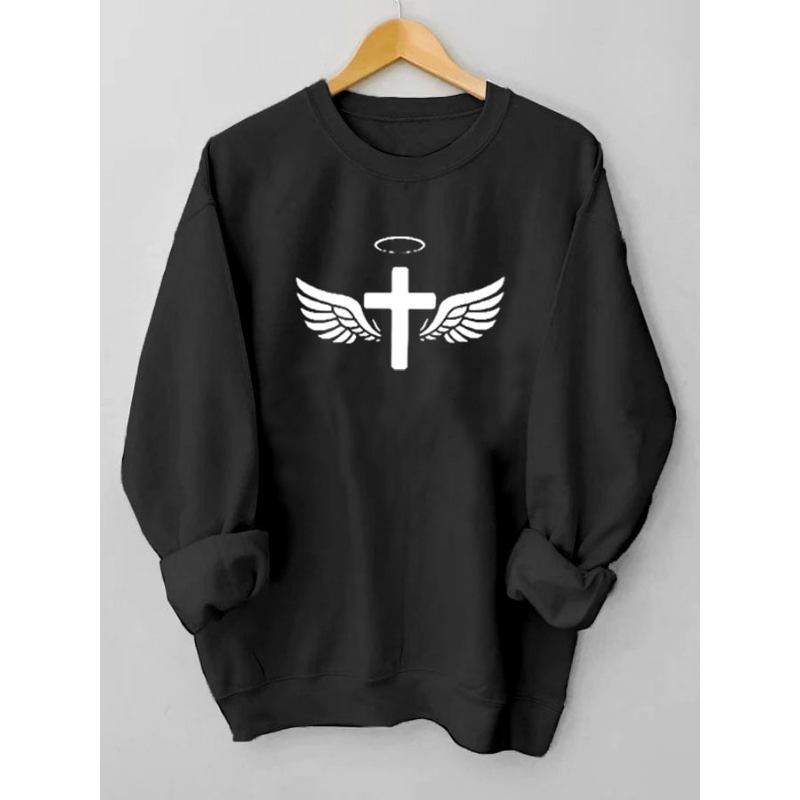 Women's Jesus Has My Back Casual Sweatshirt