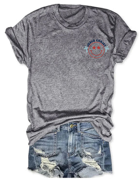 double side Jesus Christ Stars & Stripes T-shirt