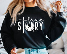 Nativity of Jesus Merry Christmas Round Neck Comfortable Sweatshirt