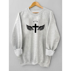 Women's Jesus Has My Back Casual Sweatshirt
