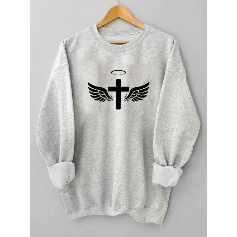 Women's Jesus Has My Back Casual Sweatshirt