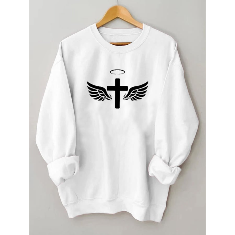 Women's Jesus Has My Back Casual Sweatshirt
