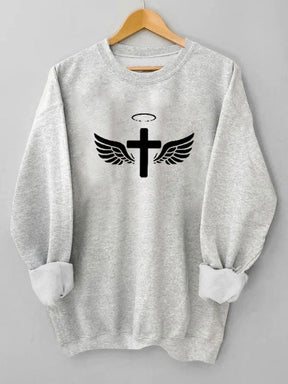 Women's Jesus Has My Back Casual Sweatshirt