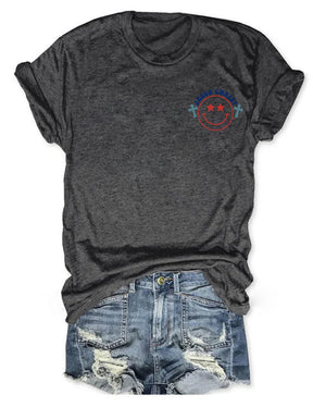 double side Jesus Christ Stars & Stripes T-shirt