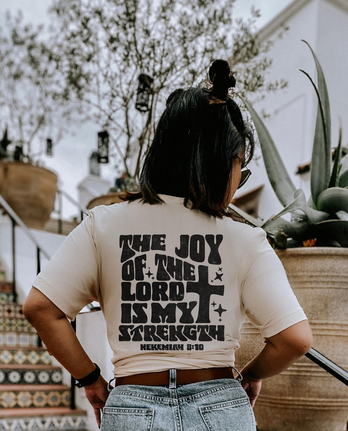 Double Side the joy of the lord is my strength T-shirt
