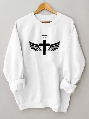 Women's Jesus Has My Back Casual Sweatshirt