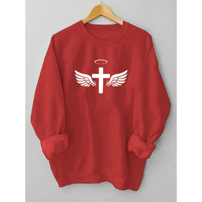 Women's Jesus Has My Back Casual Sweatshirt
