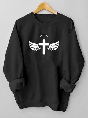 Women's Jesus Has My Back Casual Sweatshirt
