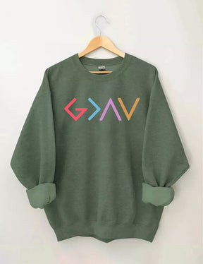 Double side God Is Greater Than The Highs And Lows Sweatshirt