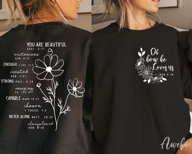 You are beautiful Worthy Capable Sweatshirt