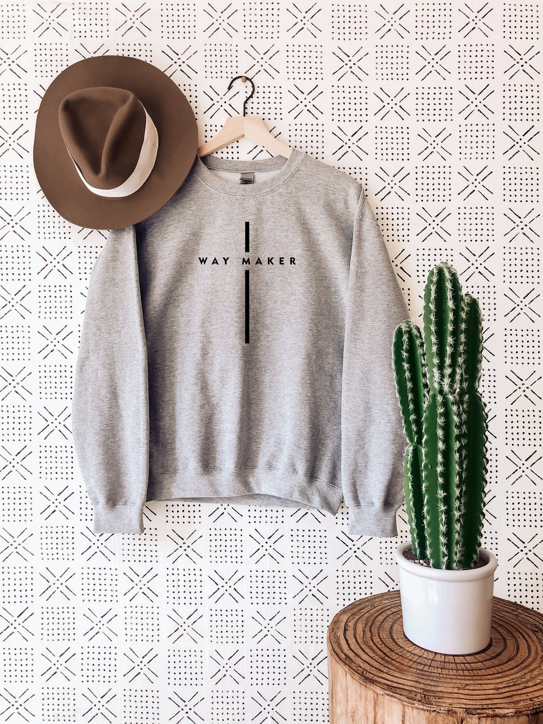 Waymaker Christian Bible Verses Crew Neck Comfortable Sweatshirt