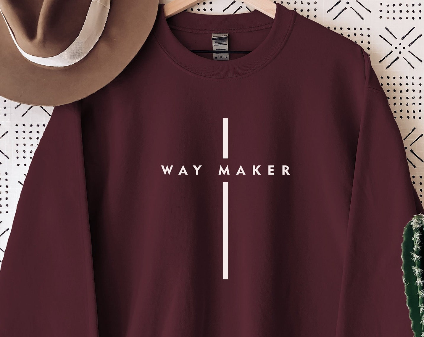 Waymaker Christian Bible Verses Crew Neck Comfortable Sweatshirt