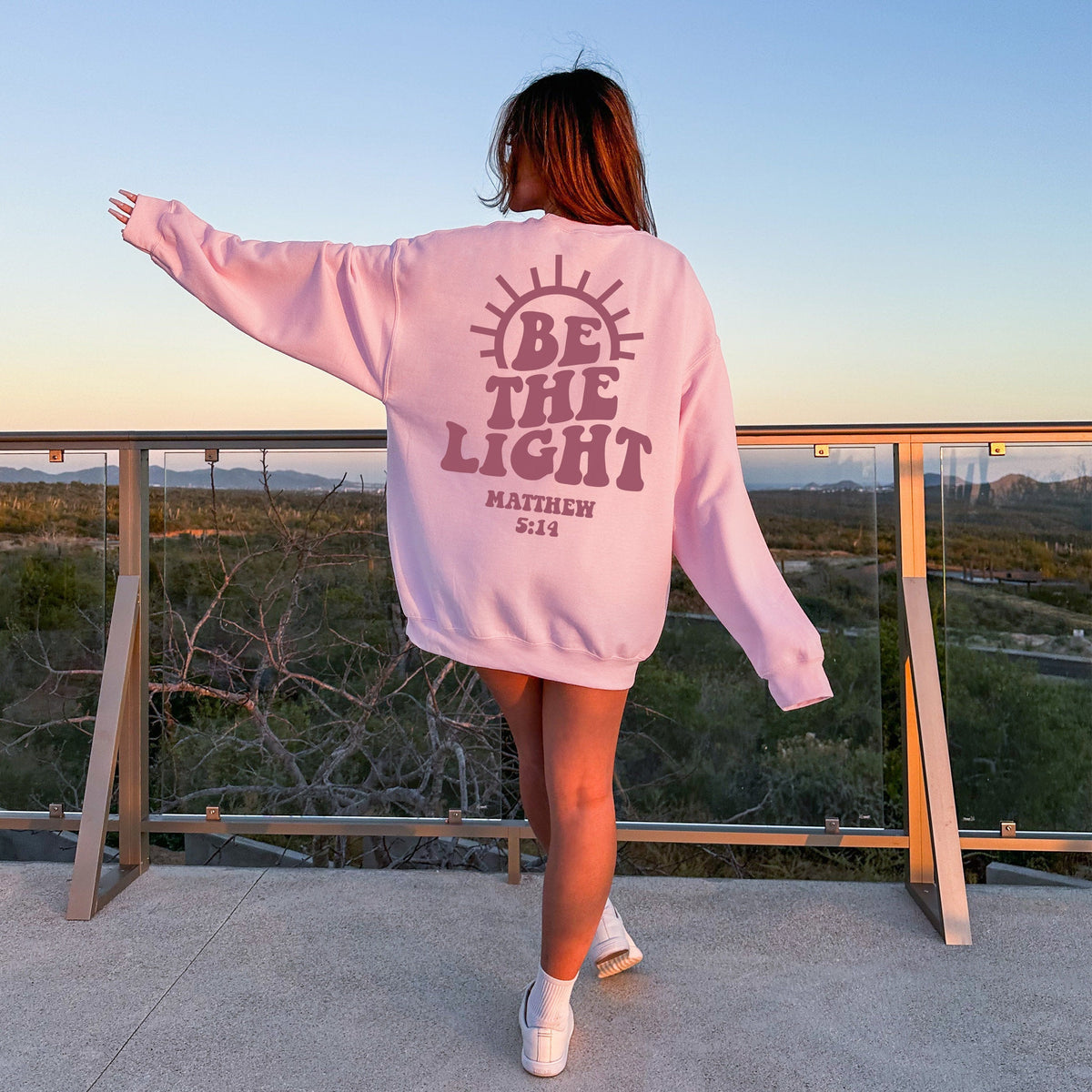 The Ease of Becoming a Christian Matthew 5:14 Bible Verses Sweatshirt