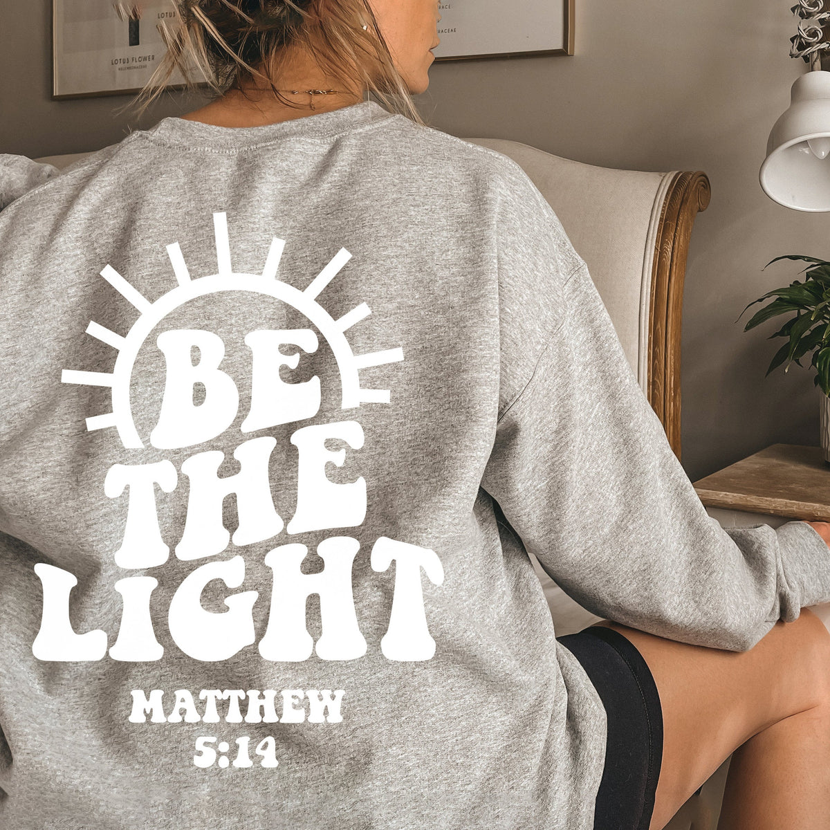 The Ease of Becoming a Christian Matthew 5:14 Bible Verses Sweatshirt