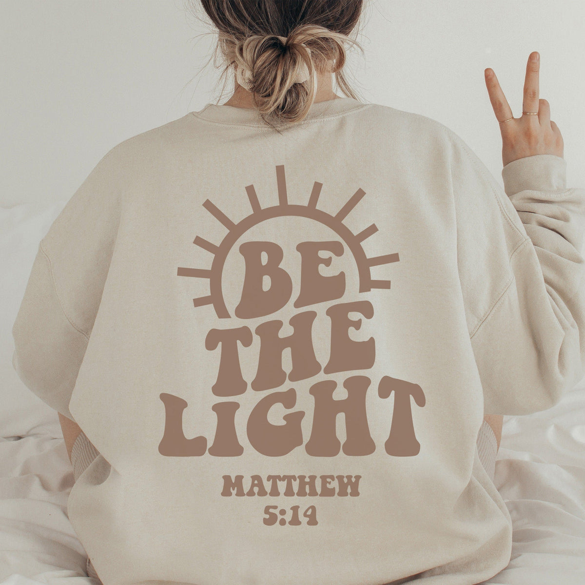 The Ease of Becoming a Christian Matthew 5:14 Bible Verses Sweatshirt