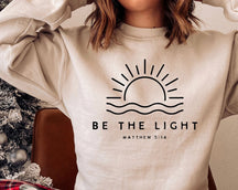 The Ease of Being a Christian Matthew 5:14 Bible Verse Sweatshirt