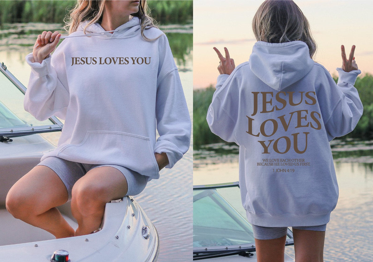 jesus loves you hooded Hoodie
